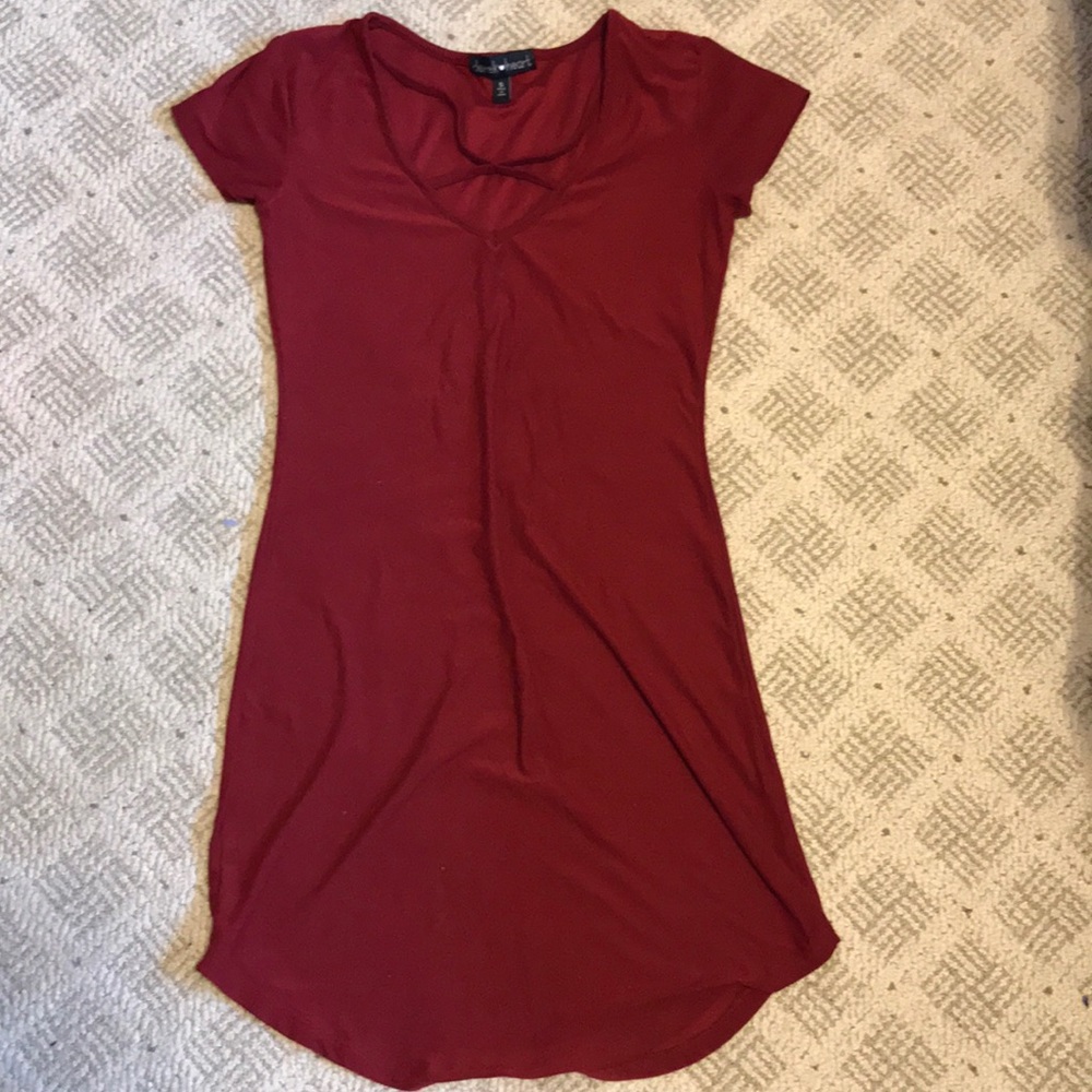 Burgundy Bodycon dress